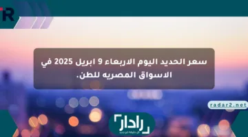 سعر الحديد اليوم الأربعاء 9 أبريل 2025 في الأسواق المصرية للطن.